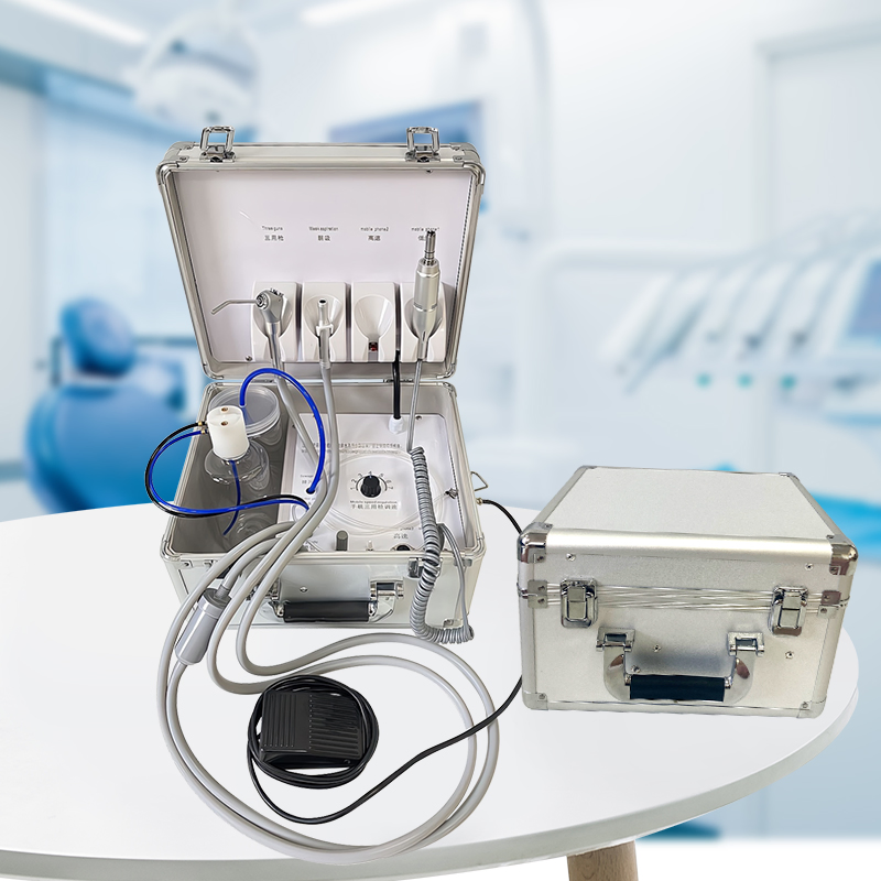 B031 Dental Portable Unit Mobile Treatment Box Clinic Dental Turbine Unit No Need Compressor