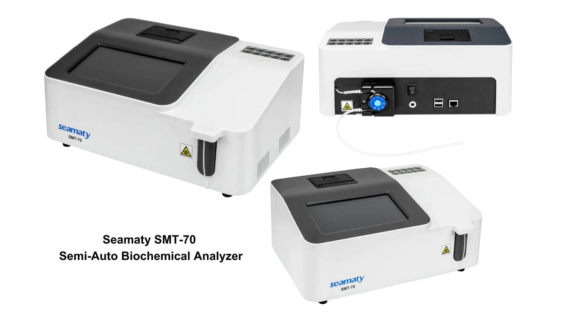 Seamaty SMT-70 Touch Screen Open System 20 Incubation Positions Semi Auto Chemistry Analyzer