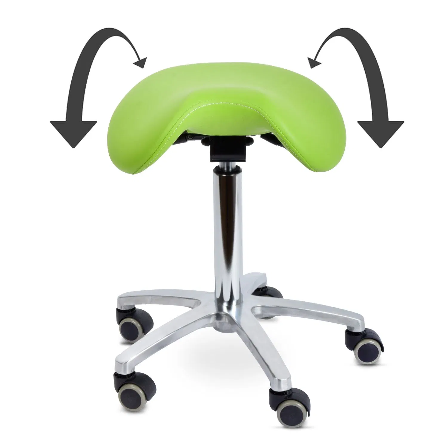 Dental Assistant Stool Saddle Chair Doctor Stool Dentist Chair Saddle Stool Rolling Ergonomic Swivel Chair