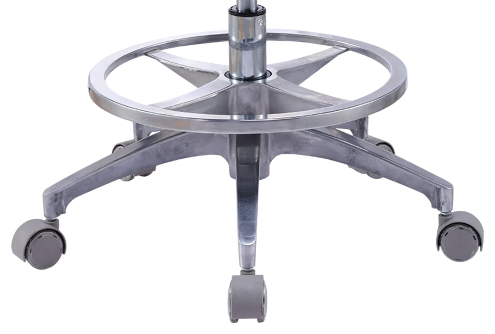 Dentist Chair Height Adjustable Medical Dental Stool with 360 Degree Rotation Armrest PU Leather Assistant Stool Chair