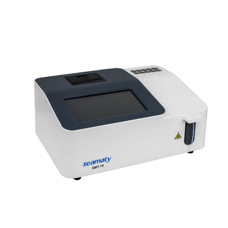 Seamaty SMT-70 Touch Screen Open System 20 Incubation Positions Semi Auto Chemistry Analyzer