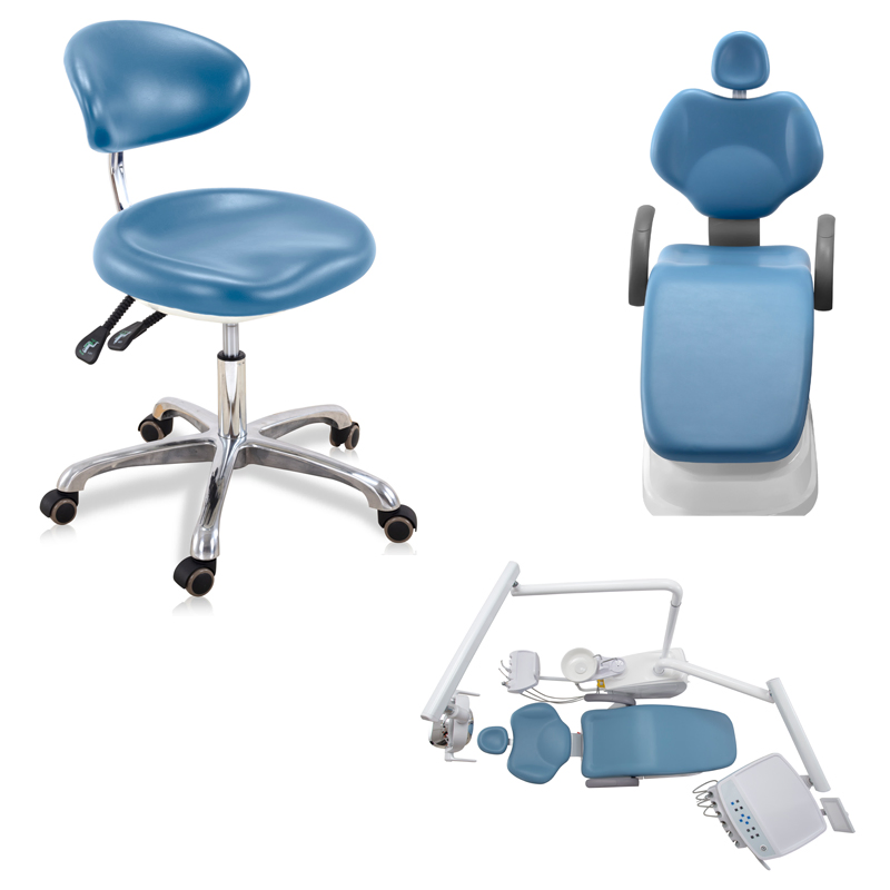 Luxury Design Dental Stool Round Seat with Backrest