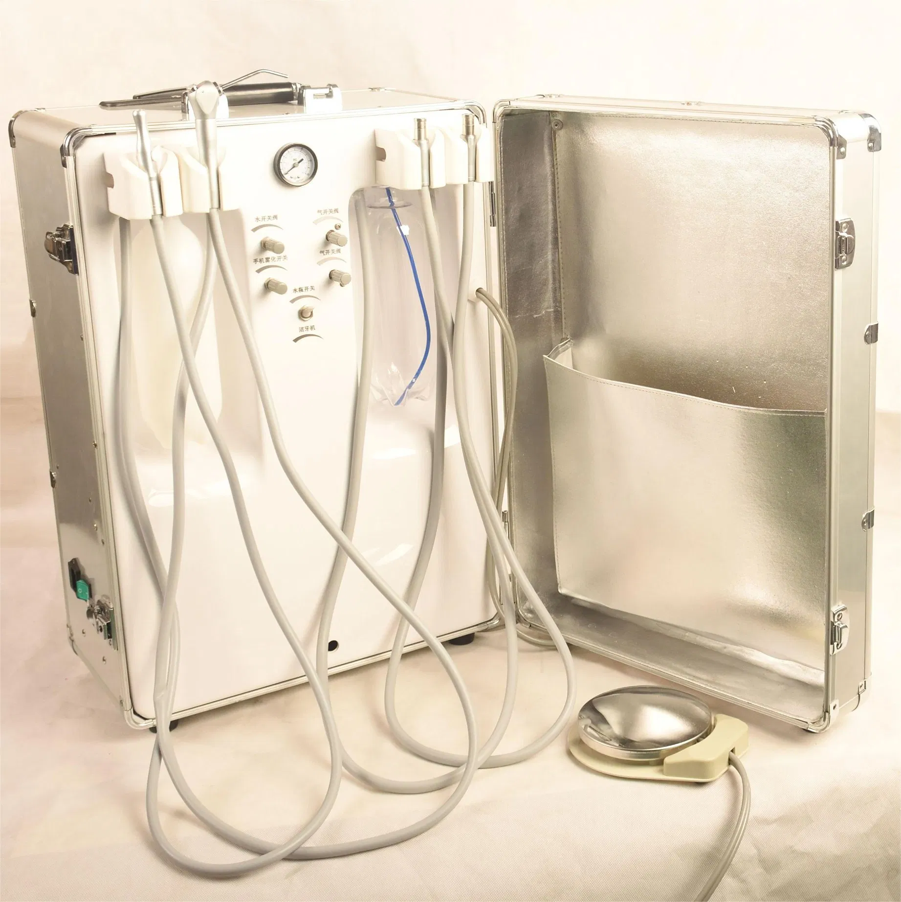 Dt803 Mobile Dental Clinic Portable Dental Unit with Air Compressor