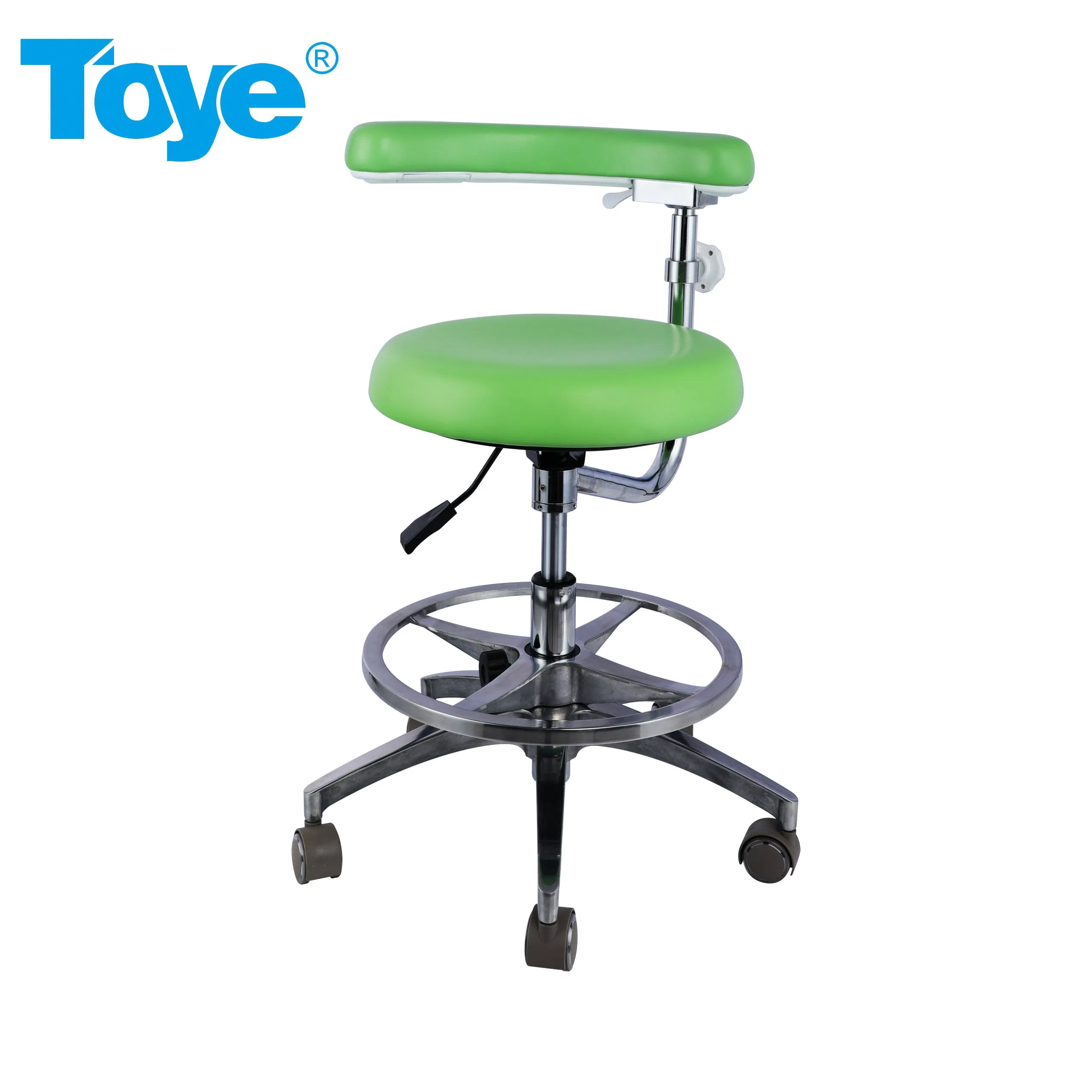Hospital Adjustable Height Dentist Assistant Round Seat Dental Chairs Stool