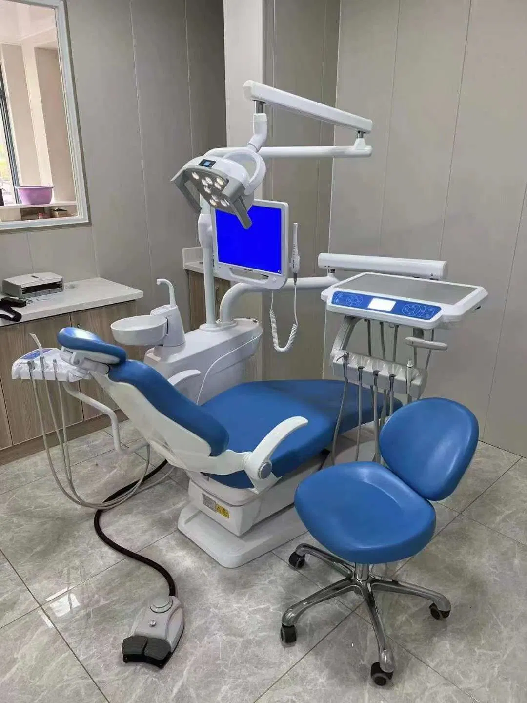 Dental Chair with Touch Screen Main Control Keyborad