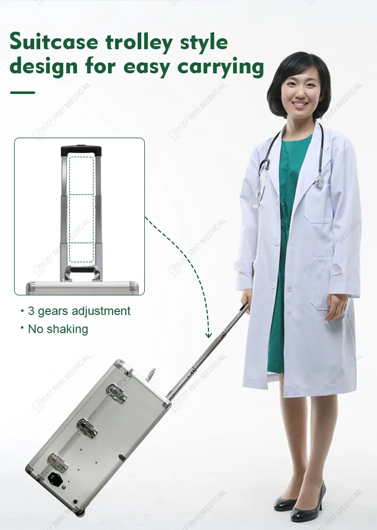 Portable dental unit trolley