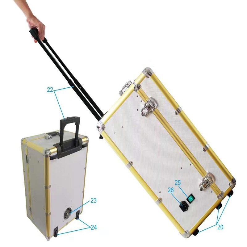 Dental Equipment Portable Mobile Turbine Cutting Unit Built-in Air Compressor System