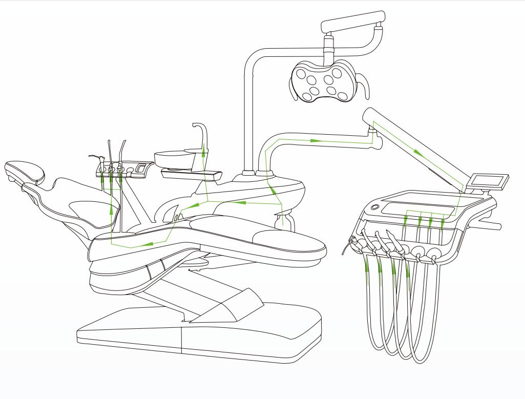 Gd-S800 Dental Therapy Unit Dental Chair