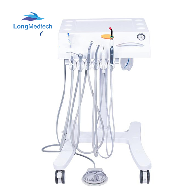 High Quality Portable Suction Unit Gu-P302 Portable Dental Unit Veterinary Use with Silent Oil Free Air Compressor