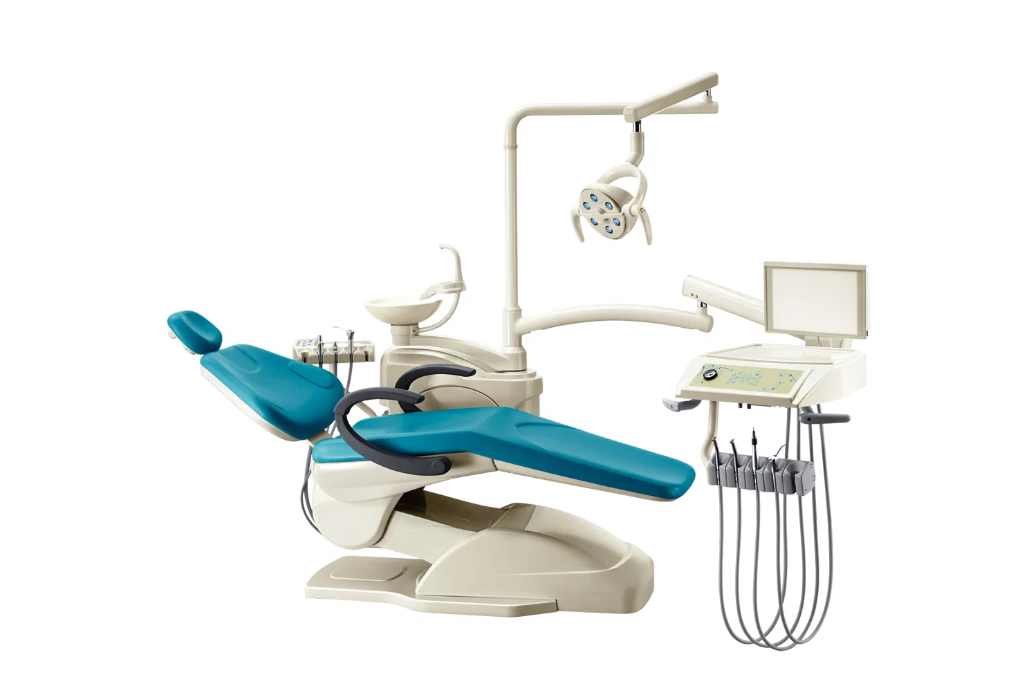 China Manufacturer Factory Directly Supply Economic Dental Chair with Operation Lamp