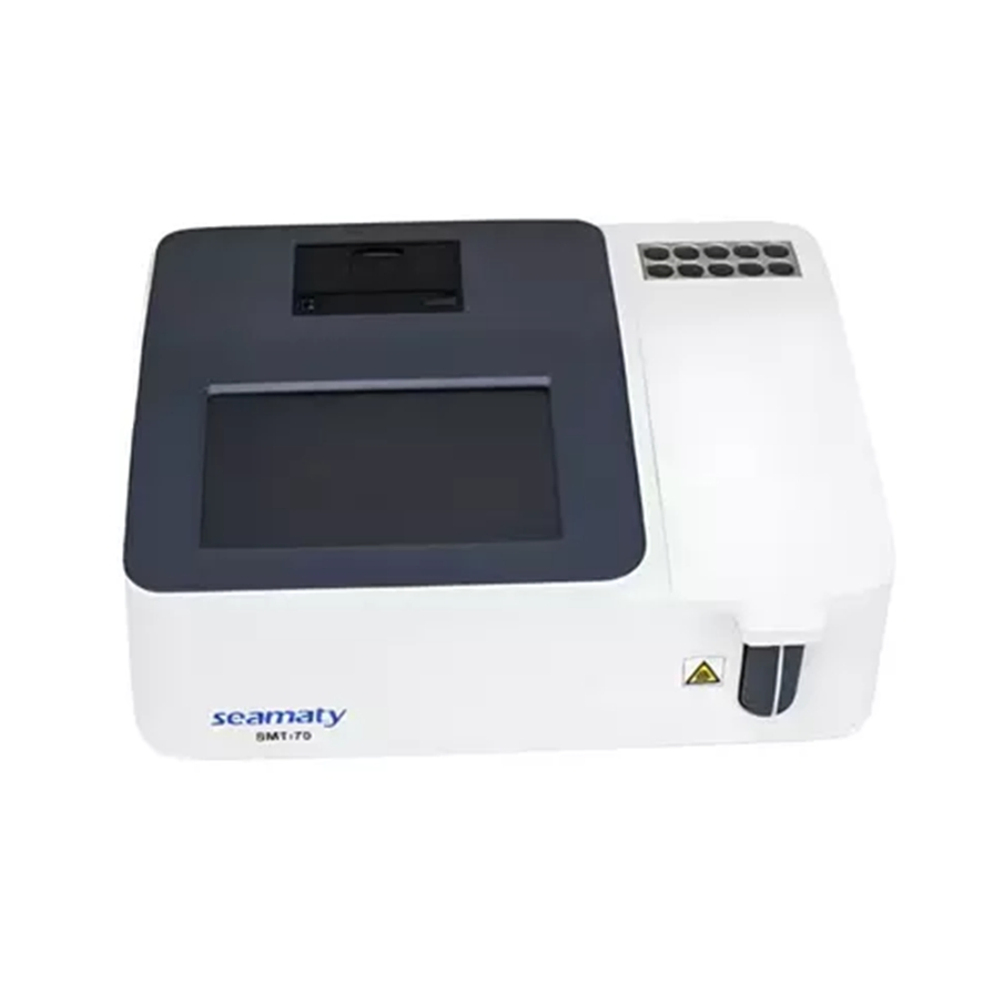 Seamaty SMT-70 Touch Screen Open System 20 Incubation Positions Semi Auto Chemistry Analyzer