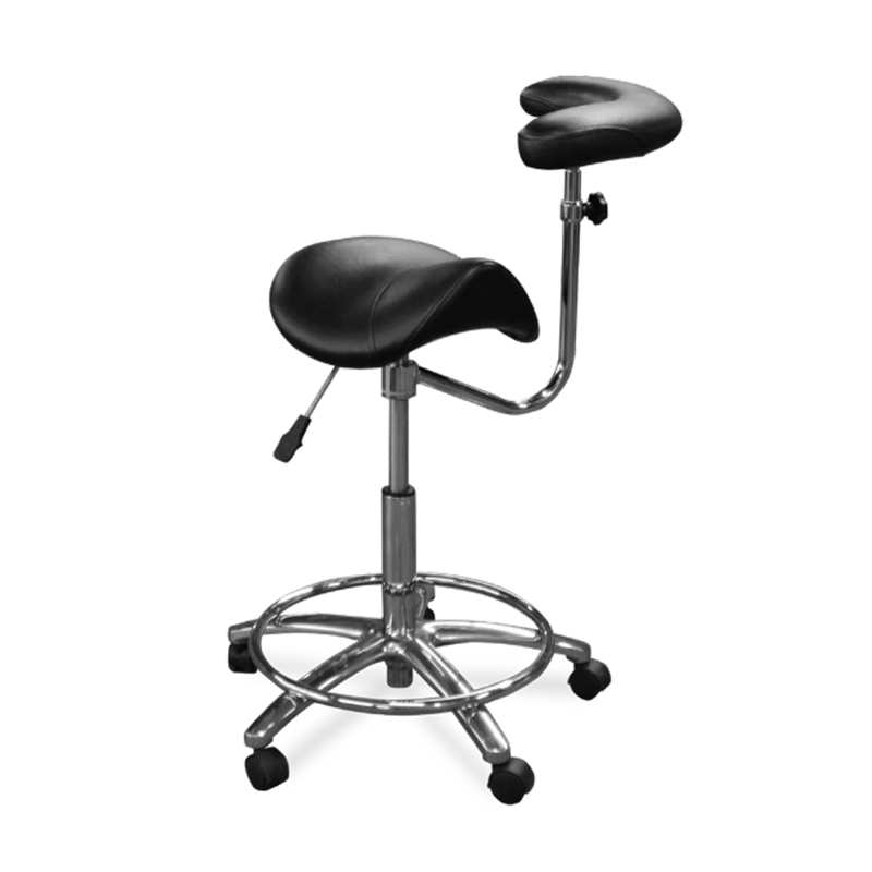 Medical Supply High Quality Ergonomic Plastic Portable PU Foam Hospital Chair Foot Control Dental Stool for Dentist