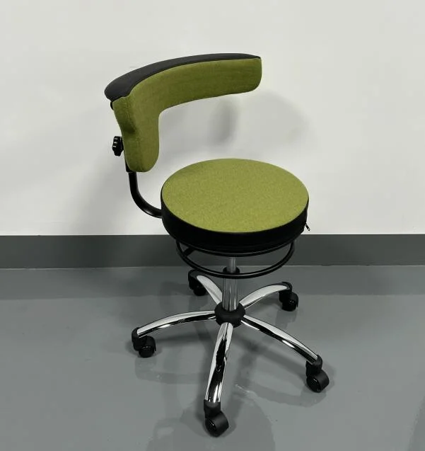 Professional Saddle Stool with Backrest, Ergonomic Chair Height Adjustable Lift Chair for Clinic Dentist Beauty Salon Tattoo Home Office