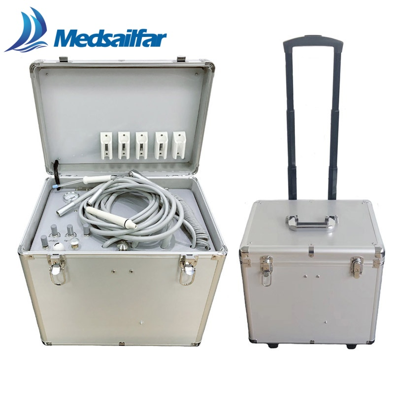 Lightweight Mobile Mini Portable Treatment Equipment Dental Unit with Air Compressor