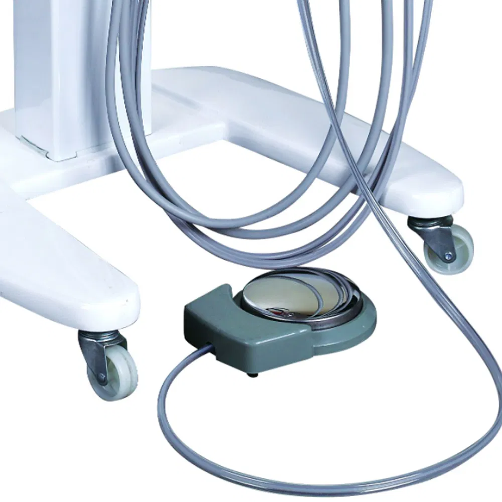 Portable Unit Dental Treatment Mobile Cart Trolley Dental Unit with Film Viewer