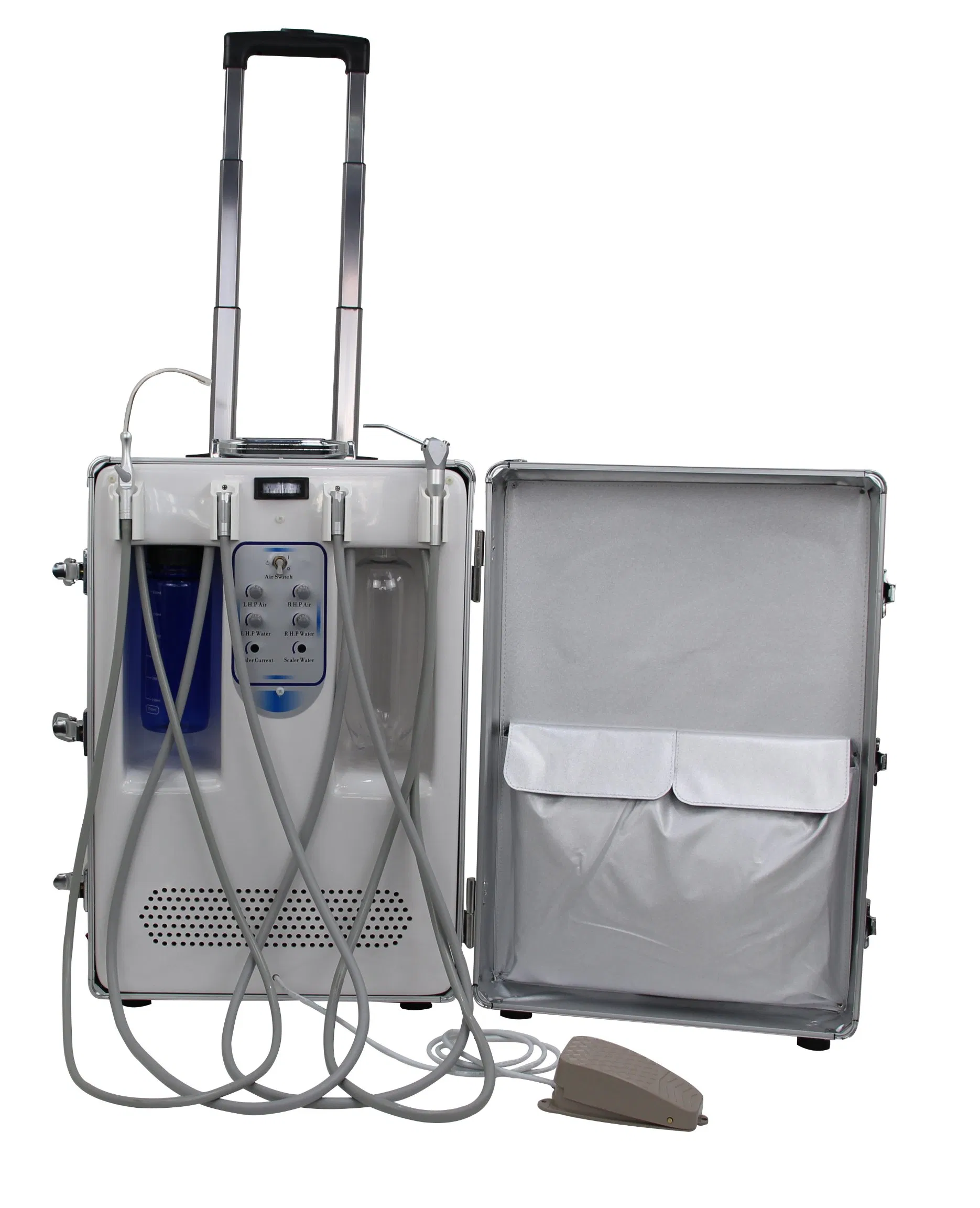 Good PDU-C01 Portable Mobile Dental Treatment Case Dental Clinic Turbine Unit Medical Dental Unit with Air Compressor