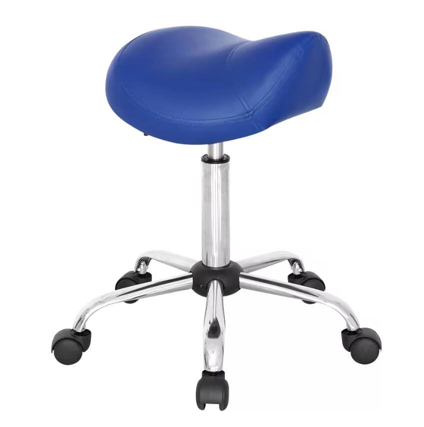 Office Rolling Stool Dental Office Stools Bar with Backrest for SPA Massager
