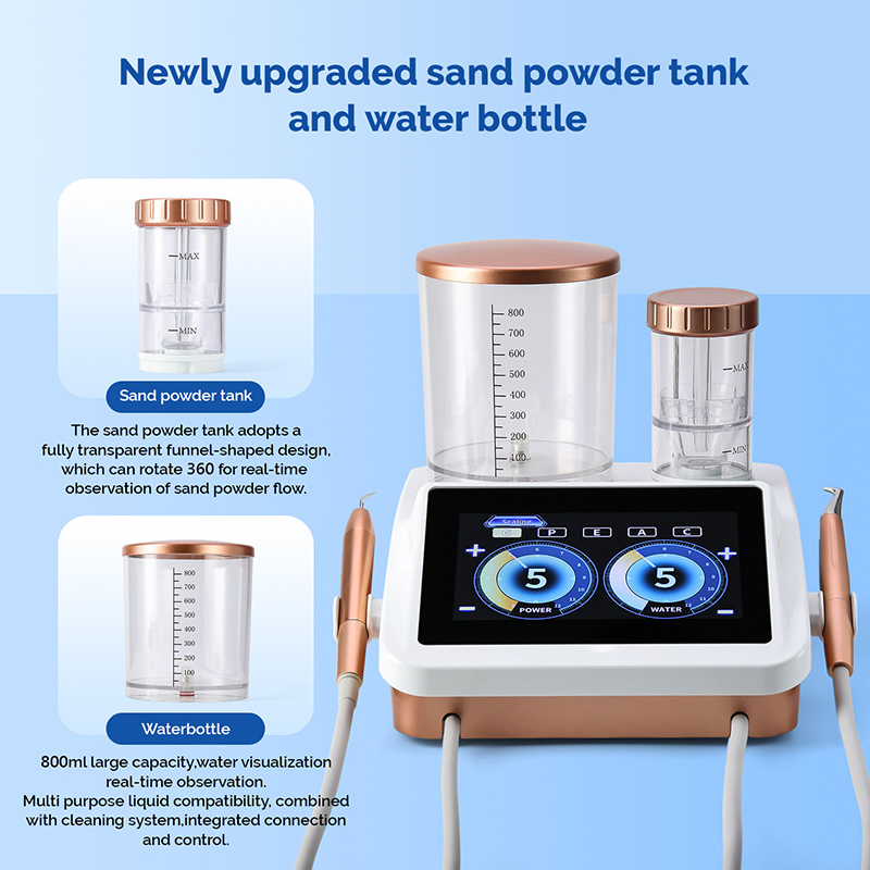 Dental Ultrasonic Scaler&Air Polisher 2 in 1 Sandblasting Periodontal Therapy System