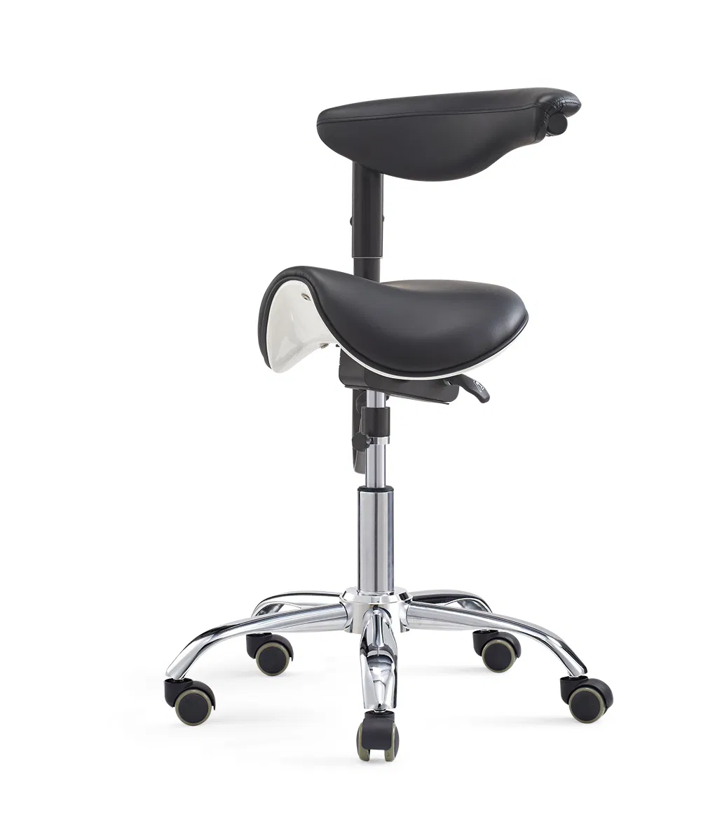 Dentists Dental Assistant Saddle Stool with Body Arm