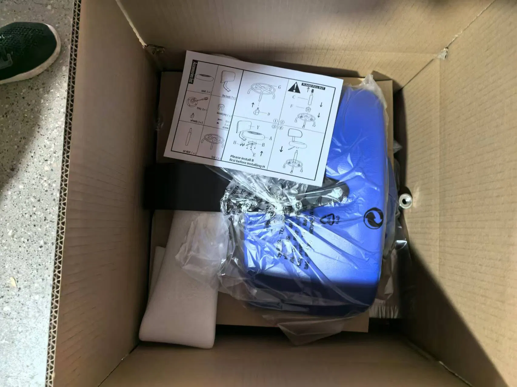 Discounted Ld550-2 Lab Use Chair Medical Office Dental Chair Stool PU Form Height Adjustable Lab Stool