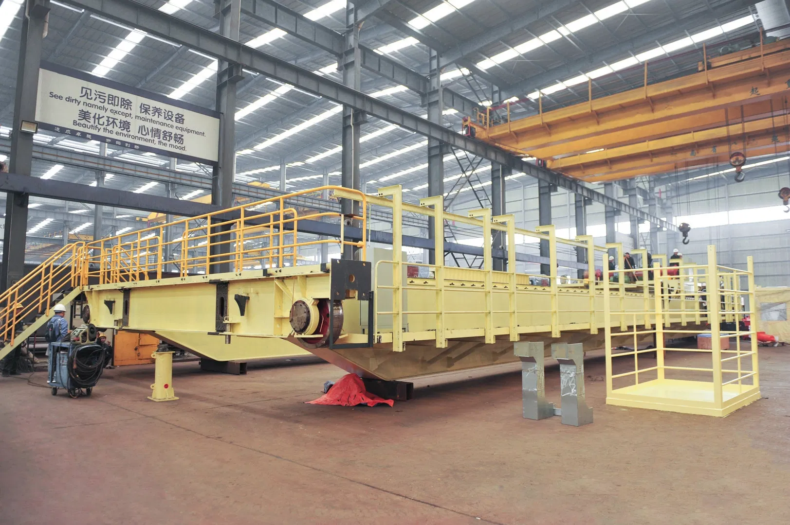 20 Feet 40 Feet Container Rubber Tyre Double Girder Gantry Crane