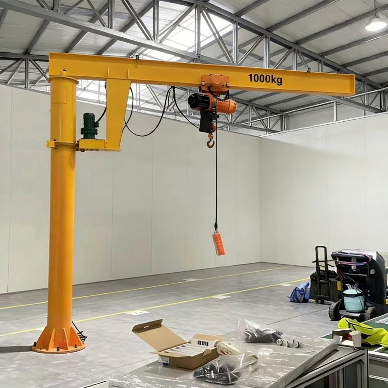 Heavy-Duty Jib Crane for Efficient Floor and Wall Installation