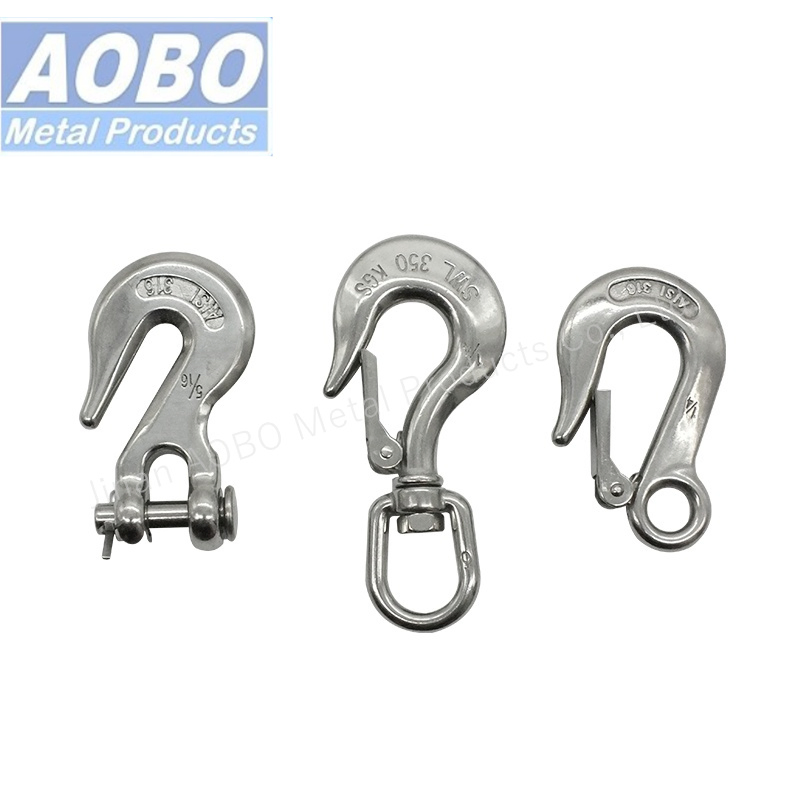 Stainless Steel Heavy Snap Hook Shackle Swivel Sailing Hardware Rigging Hardware