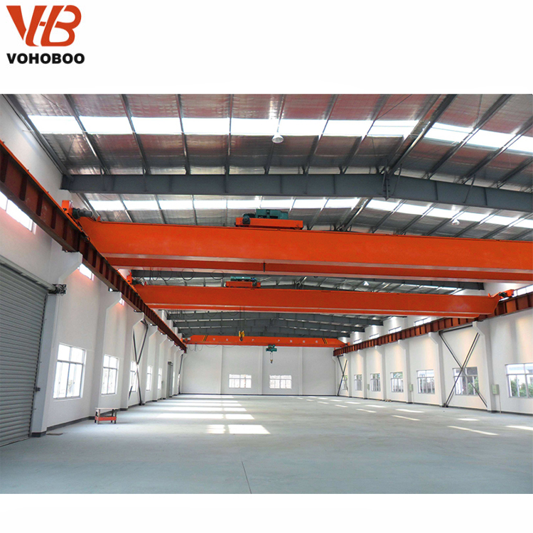 European Standard Electric Hoist Traveling Double Girder Bridge Crane 10t 20t 30t 50t Capacity Overhead Crane