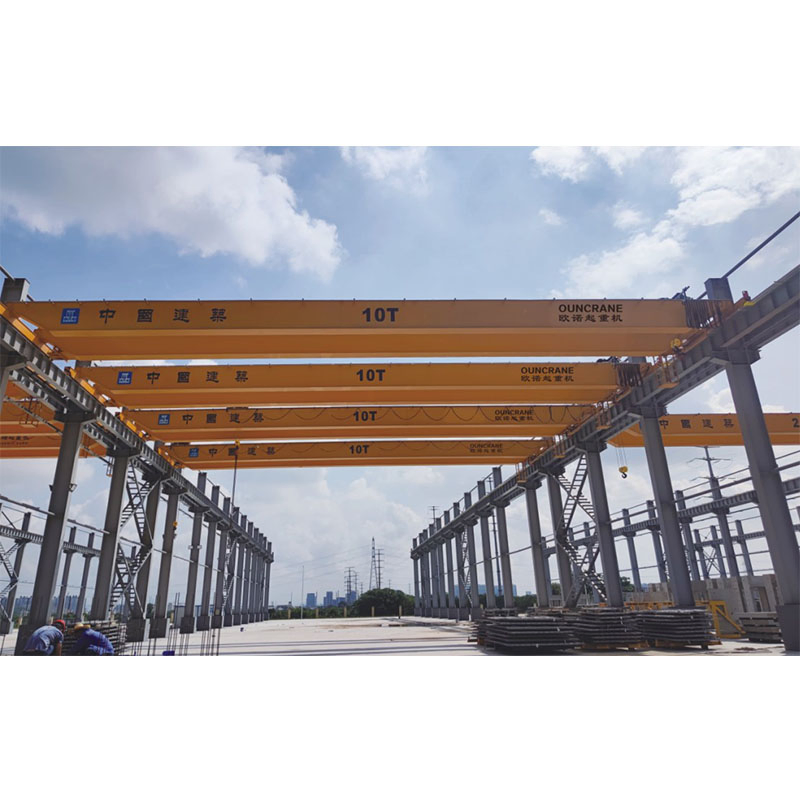 Workshop Electric Double Girder Beam Overhead Bridge Traveling Hoist Crane with High Quality