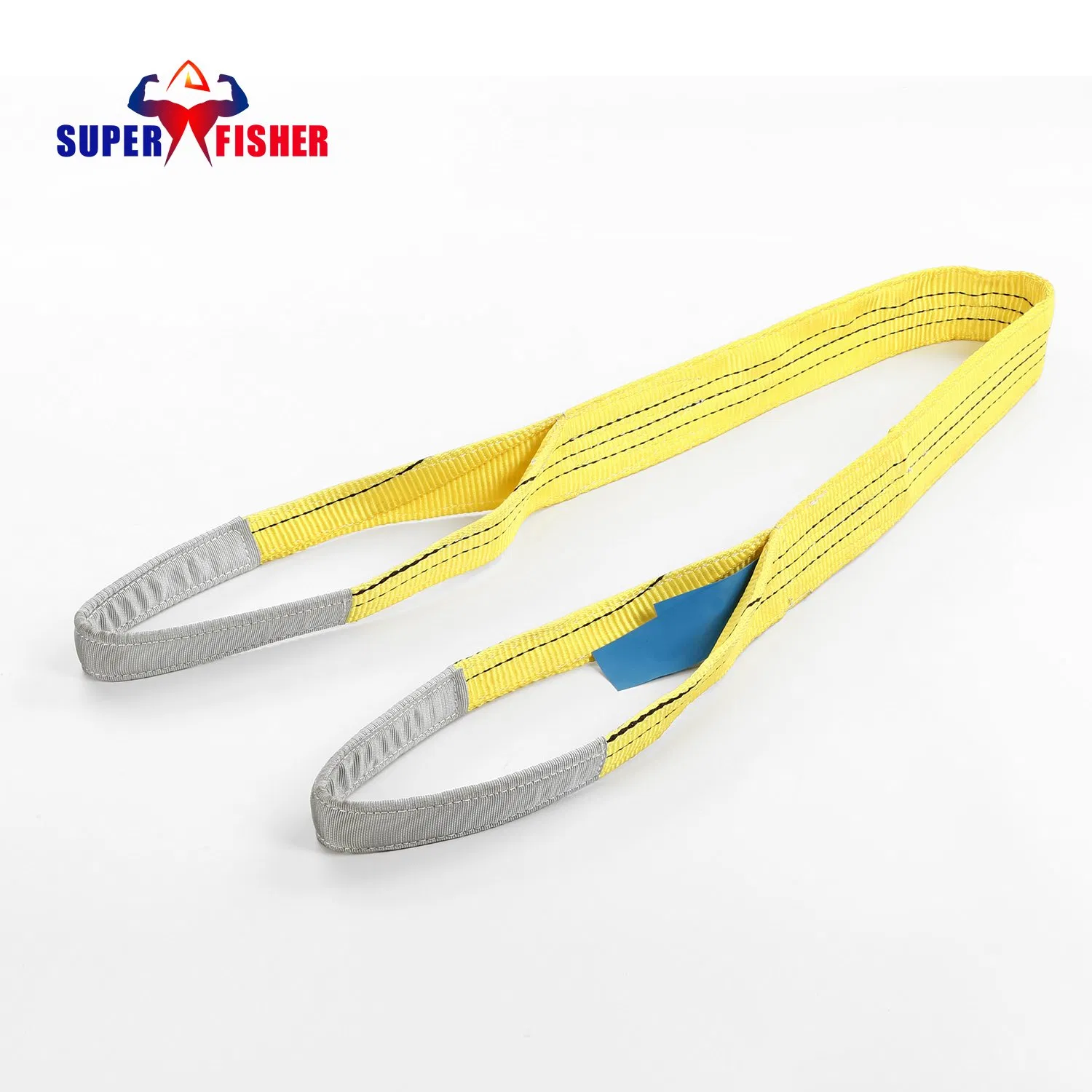 2 Ton CE&GS Certified Polyester Duplex Double Ply Flat Lifting Webbing Sling Belt Strap