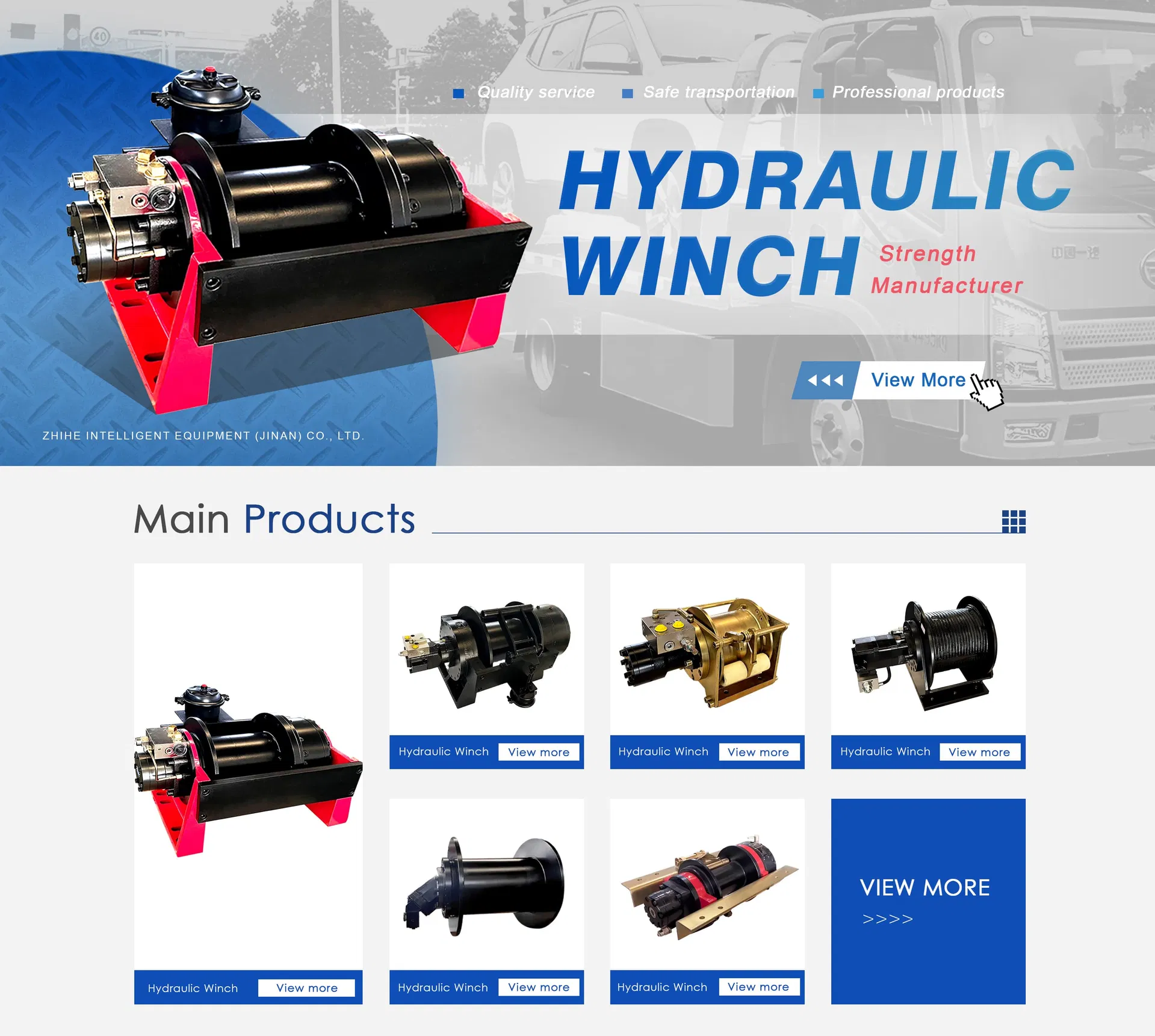 Hydraulic Winch Banner