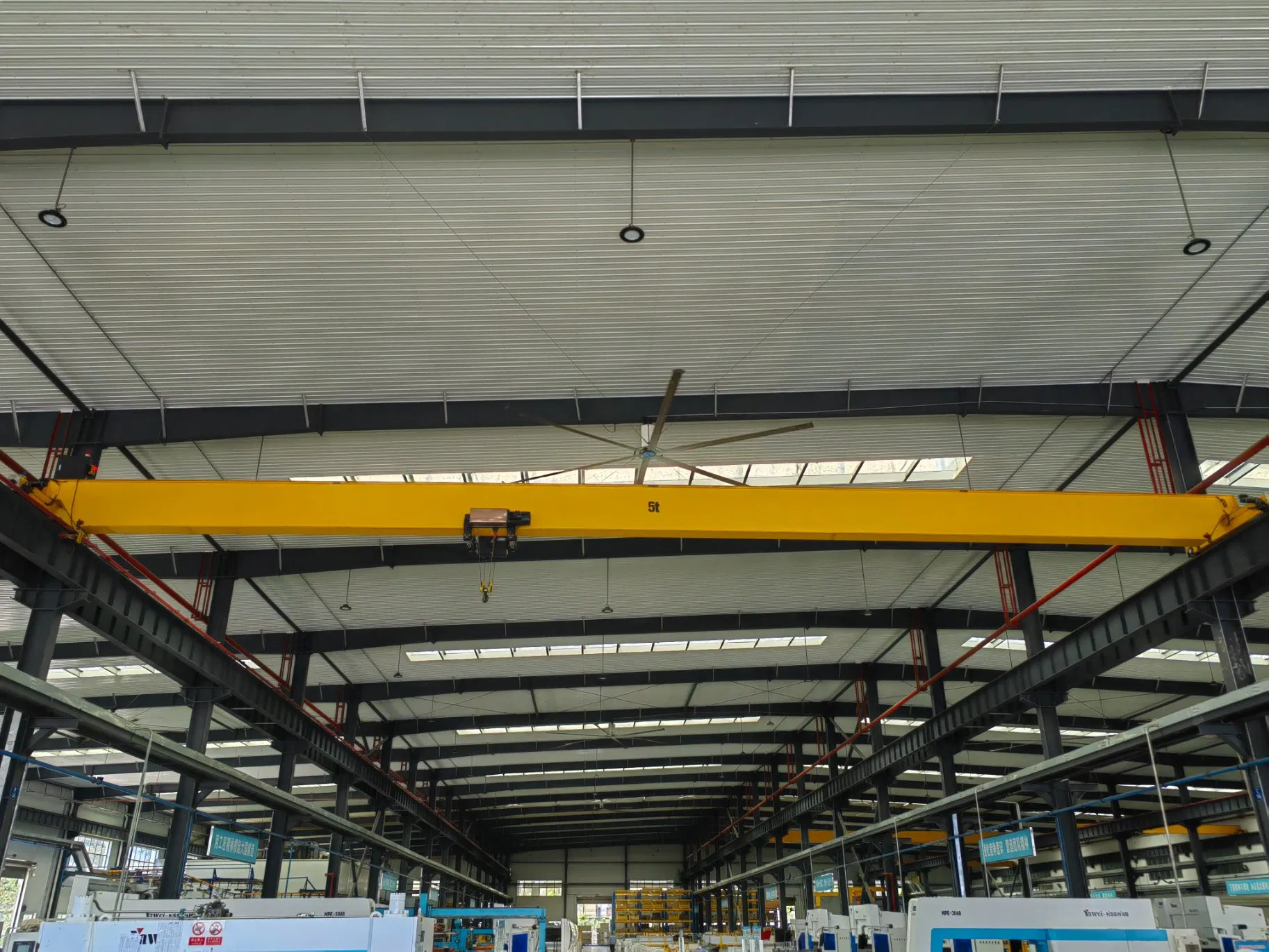 Workshop Ceiling Rail Traveling 3t 5t 10t Single Girder Overhead Crane with Hoist
