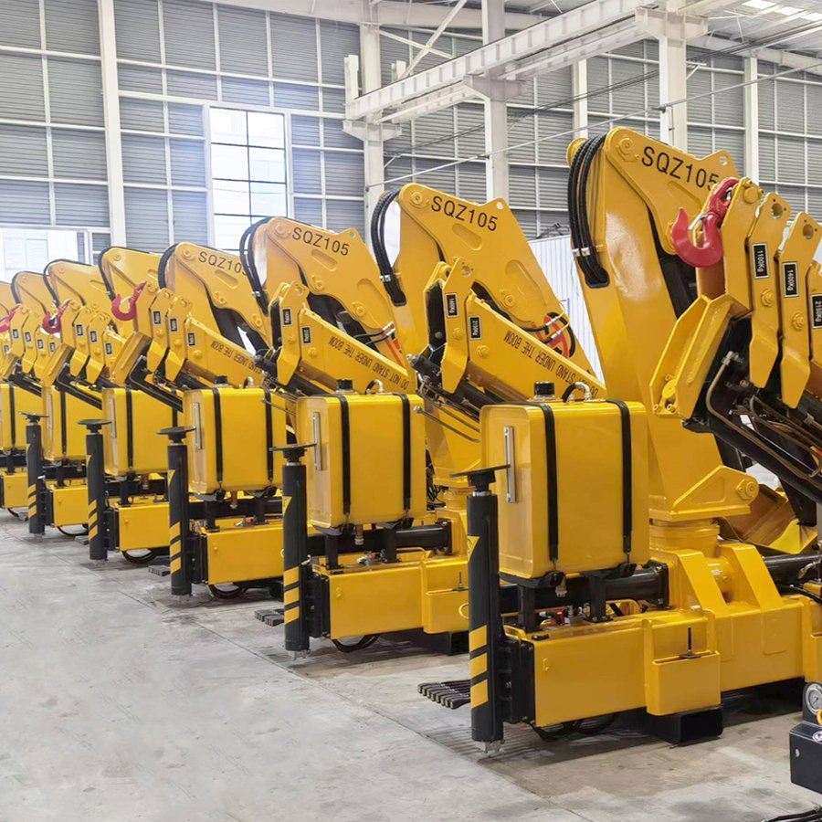 1t 2t 3.2t 4t 5t 6.3t 8t 10t 12t 14t 16t 20t 25ton Hydraulic Cargo Mobile Folding Crane Crawler Lift Lorry Jib Arm Knuckle Articulated Boom Truck Mounte Crane