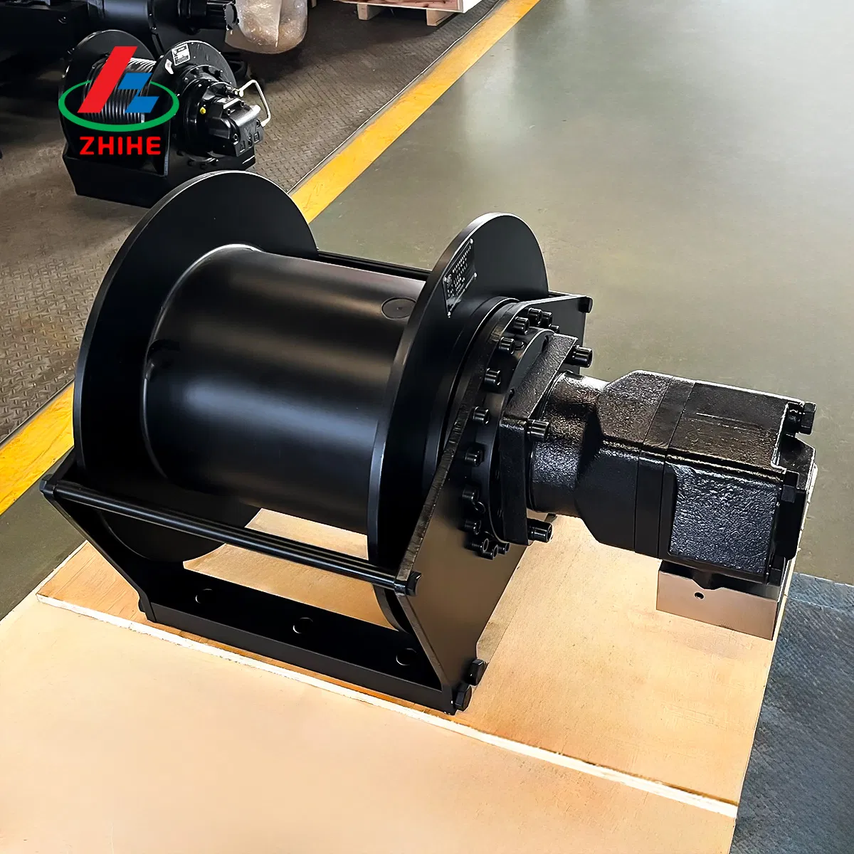 Zhihe 10 Ton Single Application Hydraulic Winch for Cranes Boats Ships &amp; Anchors-Electric &amp; Pneumatic Power Source