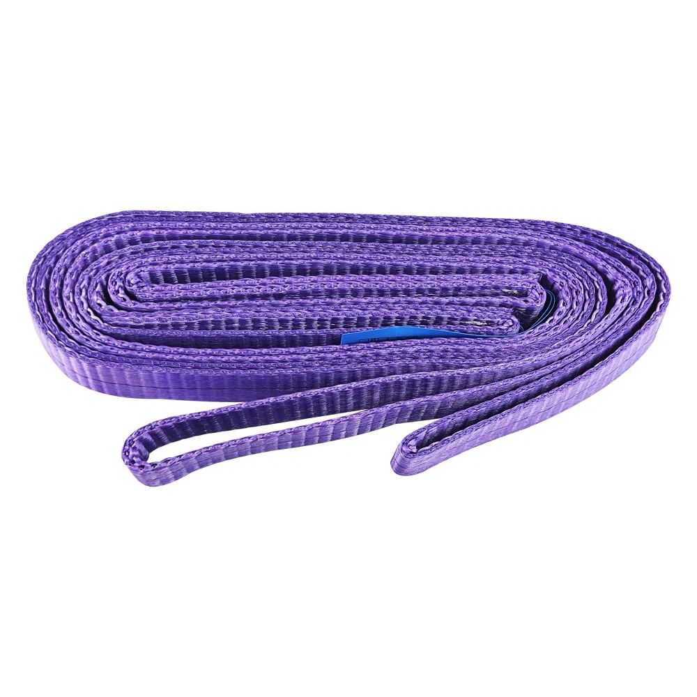 Flat Flexible Industrial Lifting Slings High Strength Polyester Webbing Strap