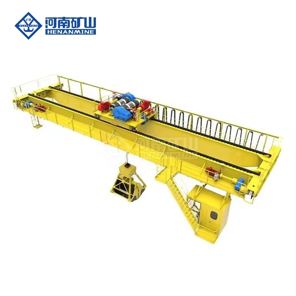 European Double Girder Eot Overhead Bridge Crane with VFD Electric Traveling System