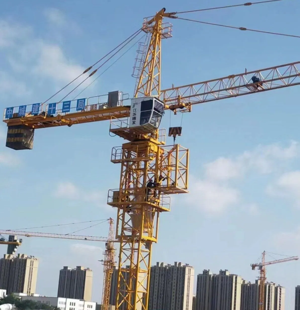 Flat Top Head Topless Topkit Construction Building Equipment Machinery Jib Tower Crane