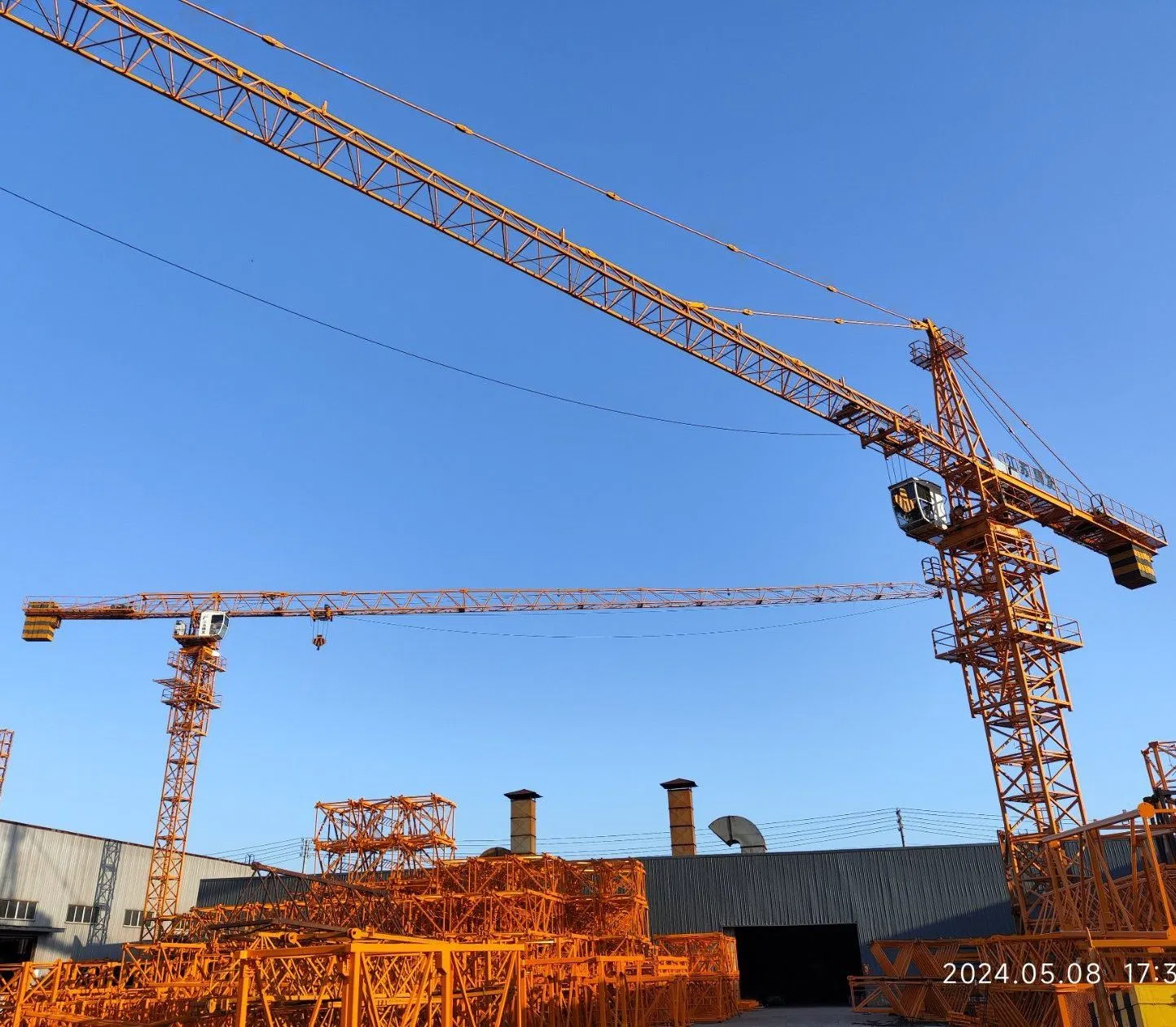 Flat Top Head Topless Topkit Construction Building Equipment Machinery Jib Tower Crane