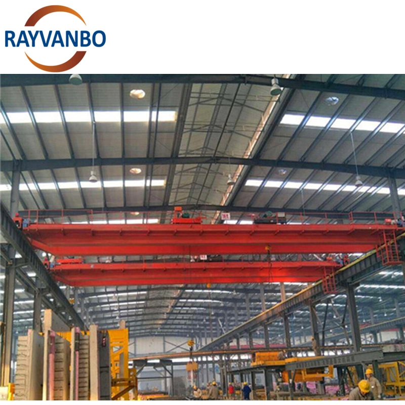 Workshop Electric Wire Rope Hoist Single Double Girder Beam Eot Overhead Bridge Traveling Crane 2 3 5 8 10 12 16 25 100 Ton Construction Lifting Equipment