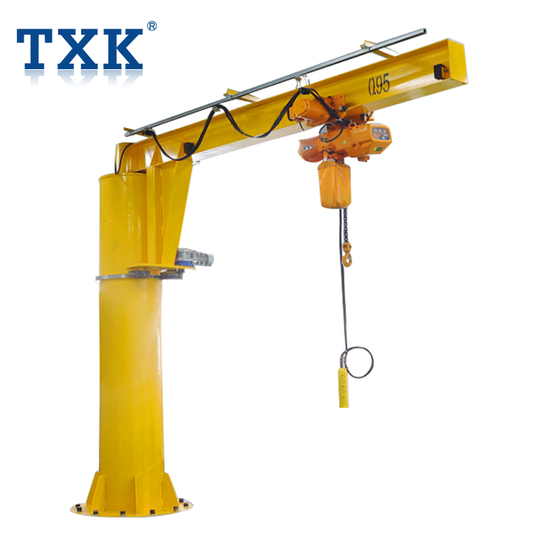 Electric Rotating 180/270/360 Degree Pillar Mounted Jib Crane
