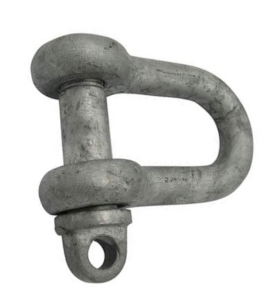 High Tensile Steel Self Coloured or Hot Galvanized U Type D-Shackle Rigging