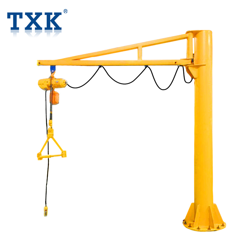 Electric Rotating 180/270/360 Degree Pillar Mounted Jib Crane