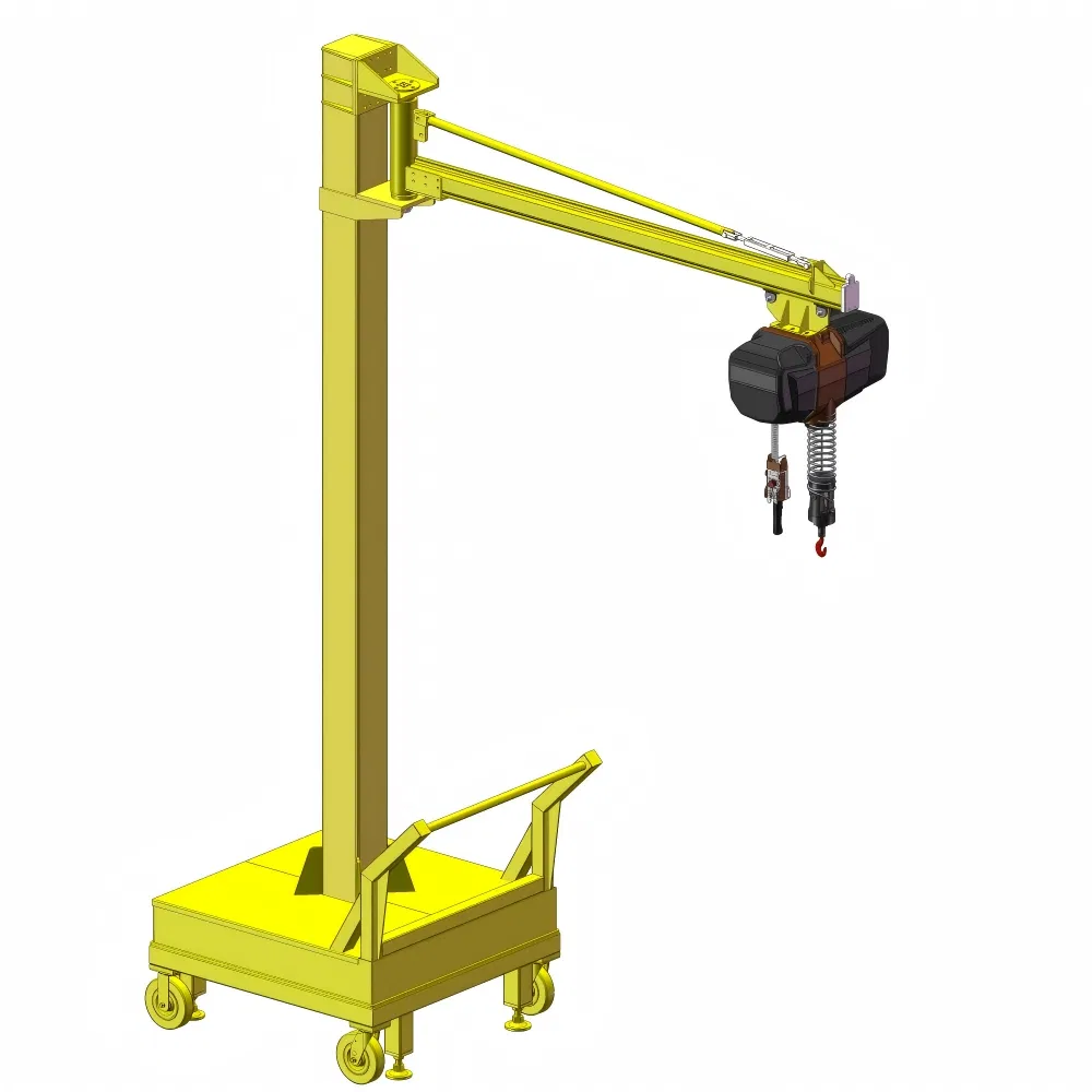 Portable Folding Arm Crane Device Machine for Workplace