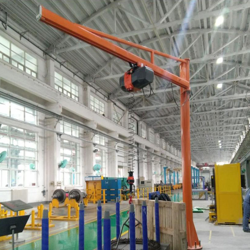 Manufacturer New Heavy Duty Industrial Column &amp; Floor Mounted Jib Crane Portable Lifting Jib Hoist Crane