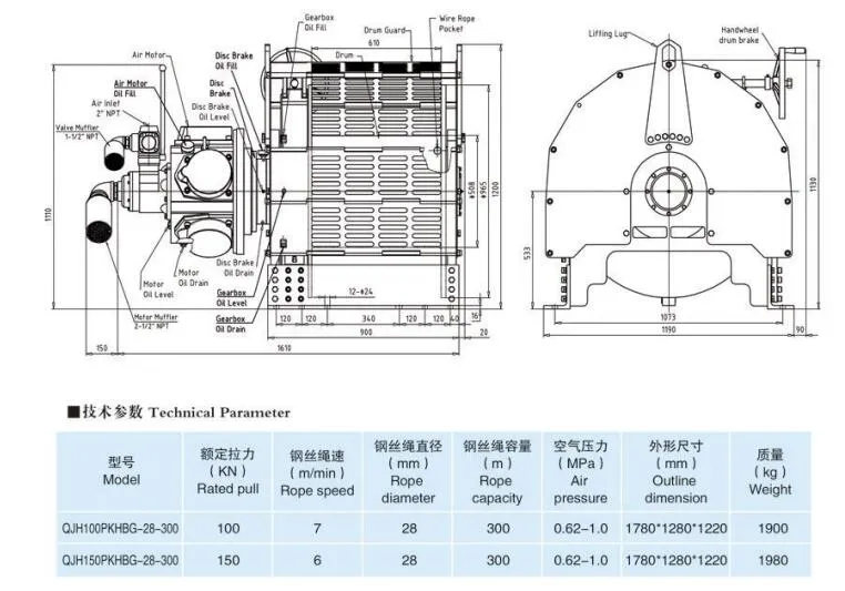 Air Winch Details