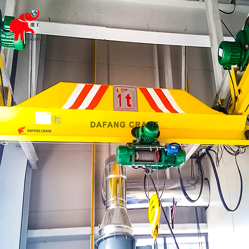 Customizable Span 20m Suspended Under Running Bridge Crane 2 Ton 3 Ton 5 Ton 8 Ton Lx Single Girder Overhead Traveling Crane