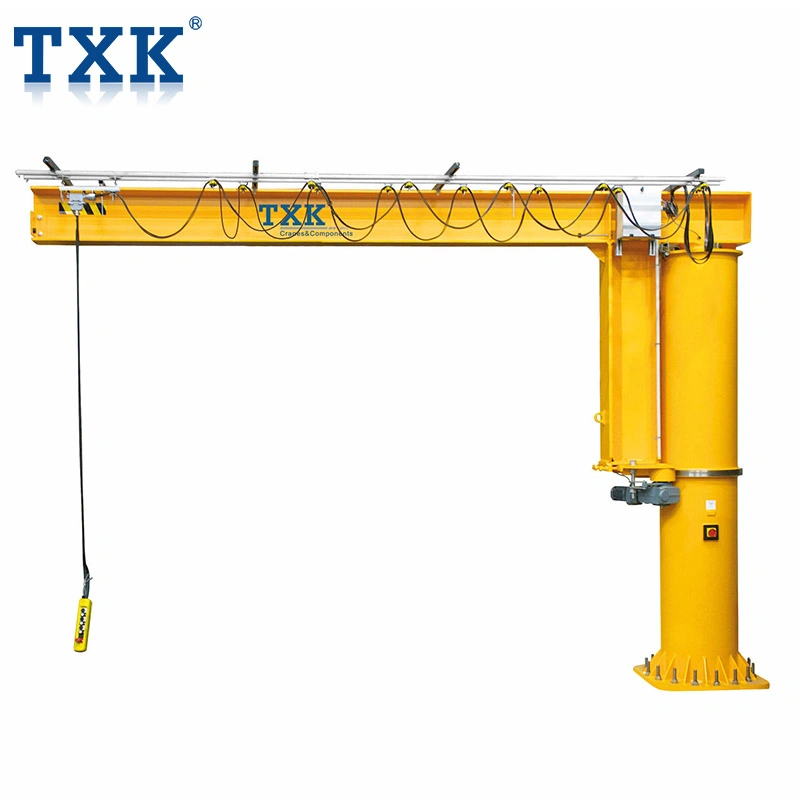 Electric Rotating 180/270/360 Degree Pillar Mounted Jib Crane
