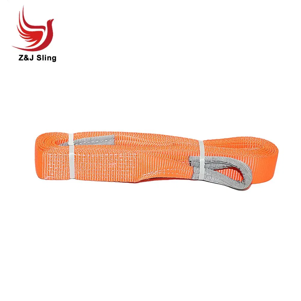 Polyester Webbing Polyester Flat Webbing Sling Lifting Belts Tow Strap
