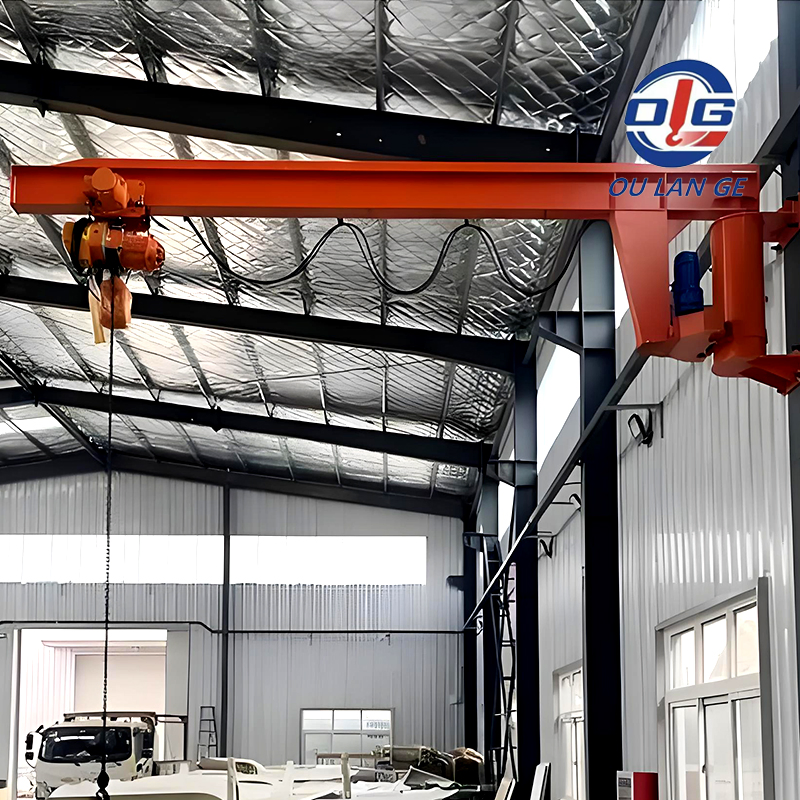 Effortless Setup Jib Crane for Temporary Work Sites