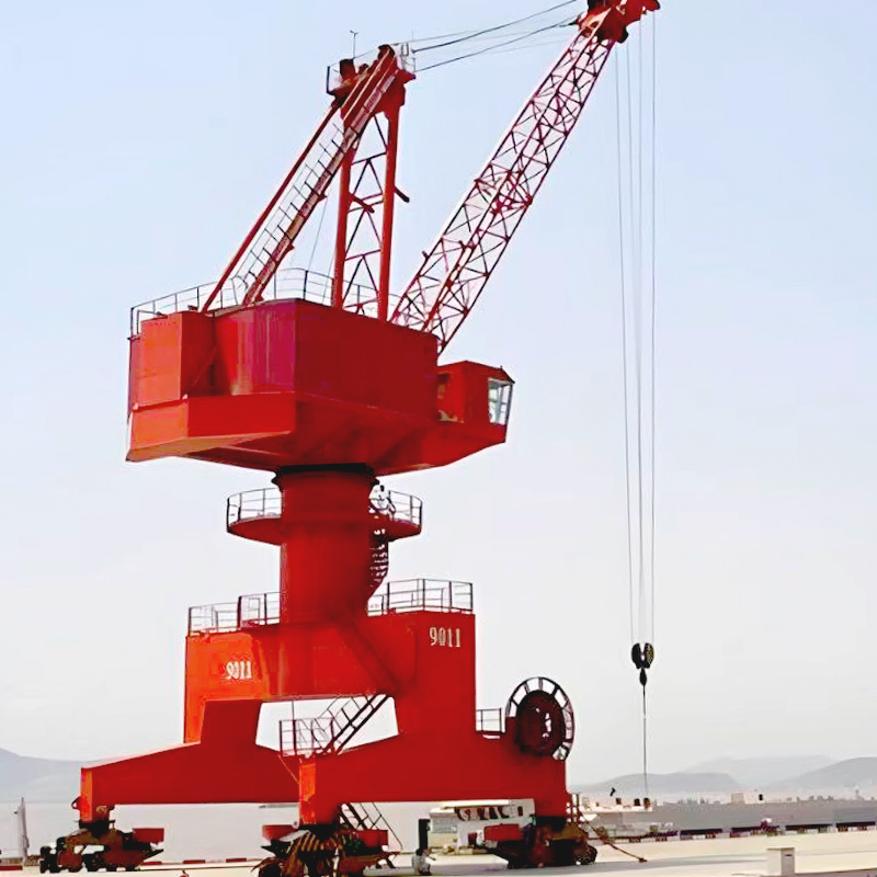 Heavy Duty Harbor Portal or Pedestal Jib Cranes Jetty Portal Crane Dock Crane Price